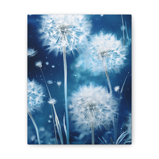 Nightscape Dandelion Wall Art - Enchanting Moonlit Beauty