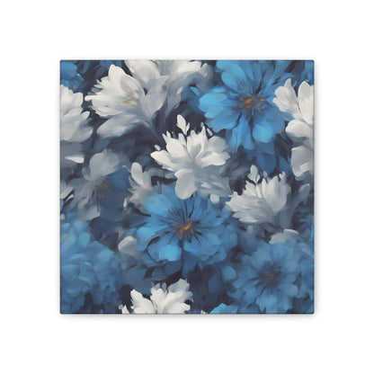 Blue and White Flower Wall Art – Elegant and Mesmerizing Floral Patterns