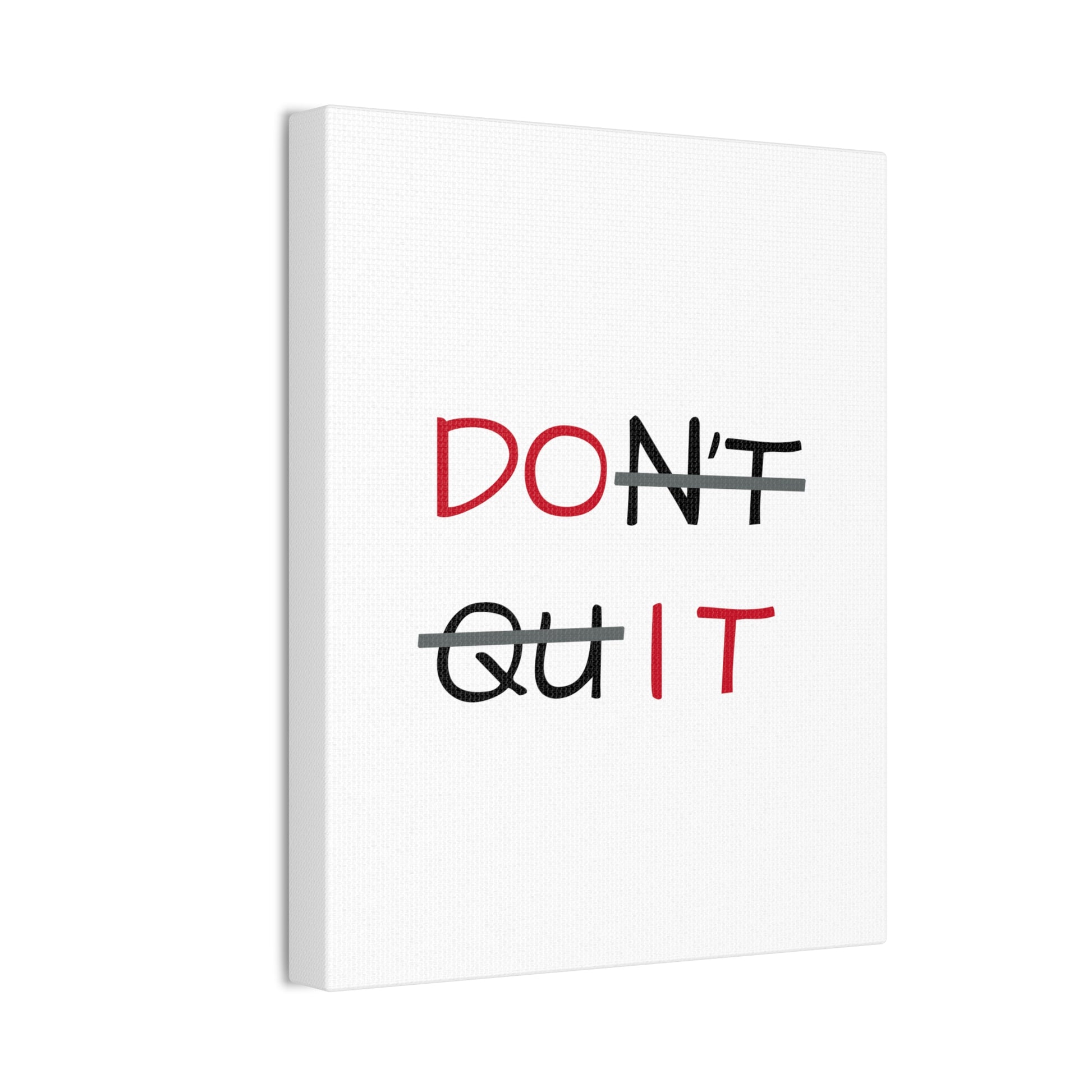 DON'T QUIT Wall Art – Bold Black and White Motivational Typography