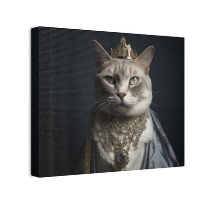 Queen British Shorthair Print: Elegant Cat with Regal Crown