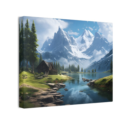 Mountain and Lake Wall Art - Captivating Nature’s Charm