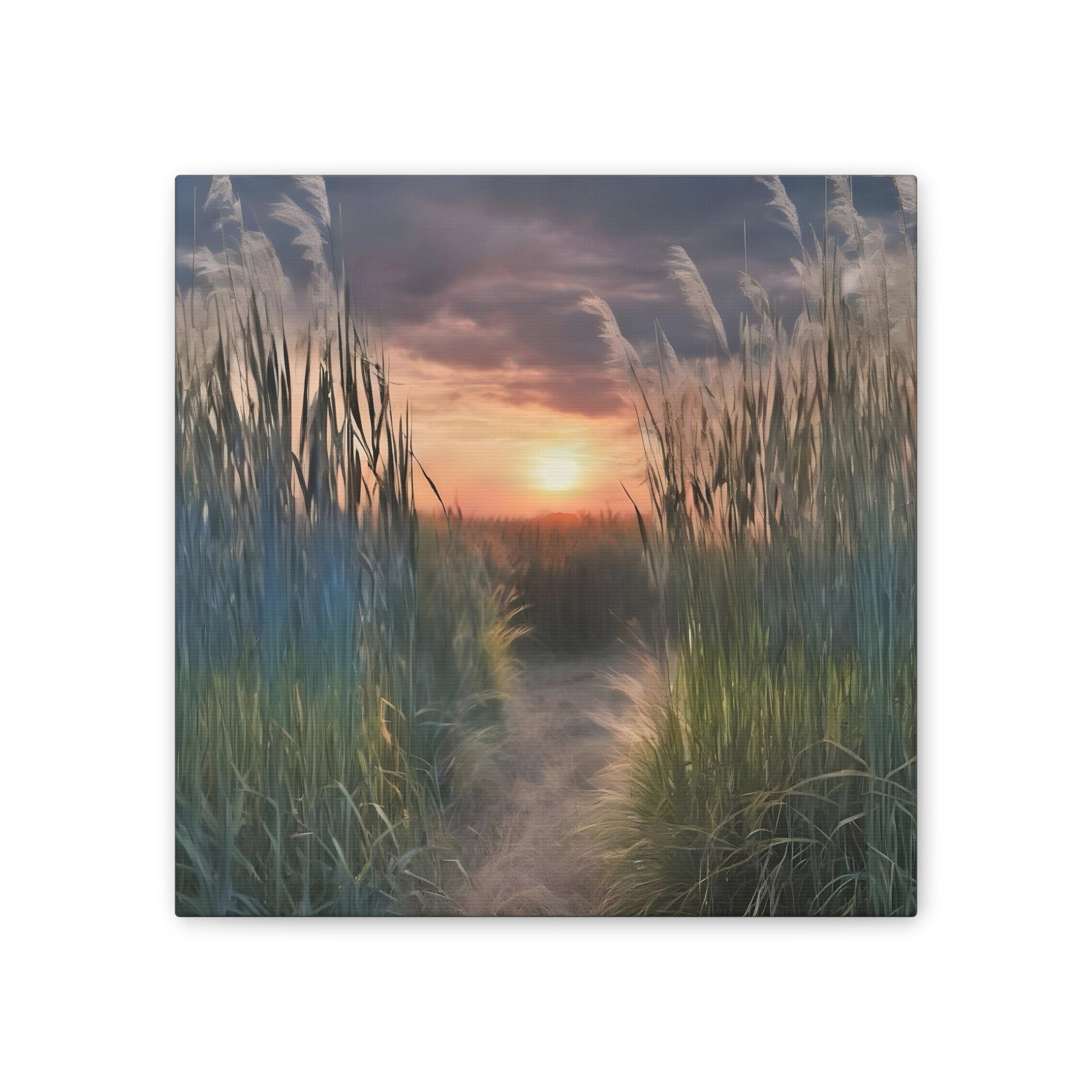 Miscanthus Wall Art - Captivating Tall Grass Landscape for Your Home