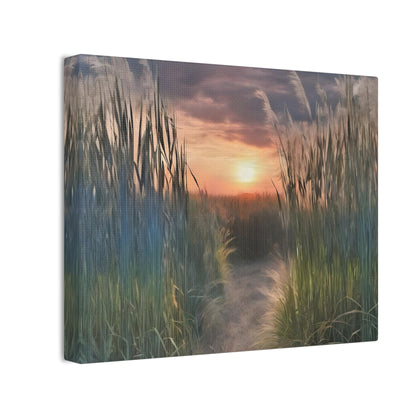 Miscanthus Wall Art - Captivating Tall Grass Landscape for Your Home