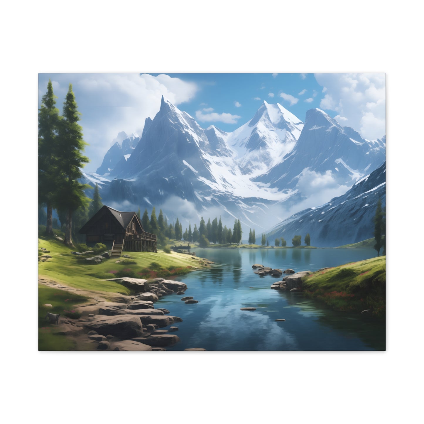 Mountain and Lake Wall Art - Captivating Nature’s Charm