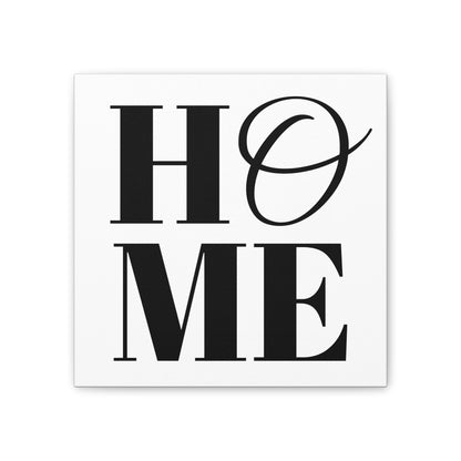 HOME Written Print Wall Art | Minimalist Black and White Alphabet 