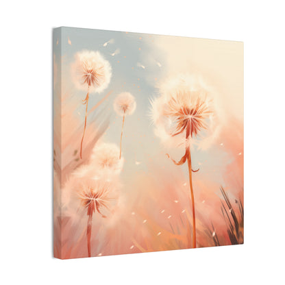 Peachy Dandelion Dreams Wall Art – Inspired by PANTONE 2024