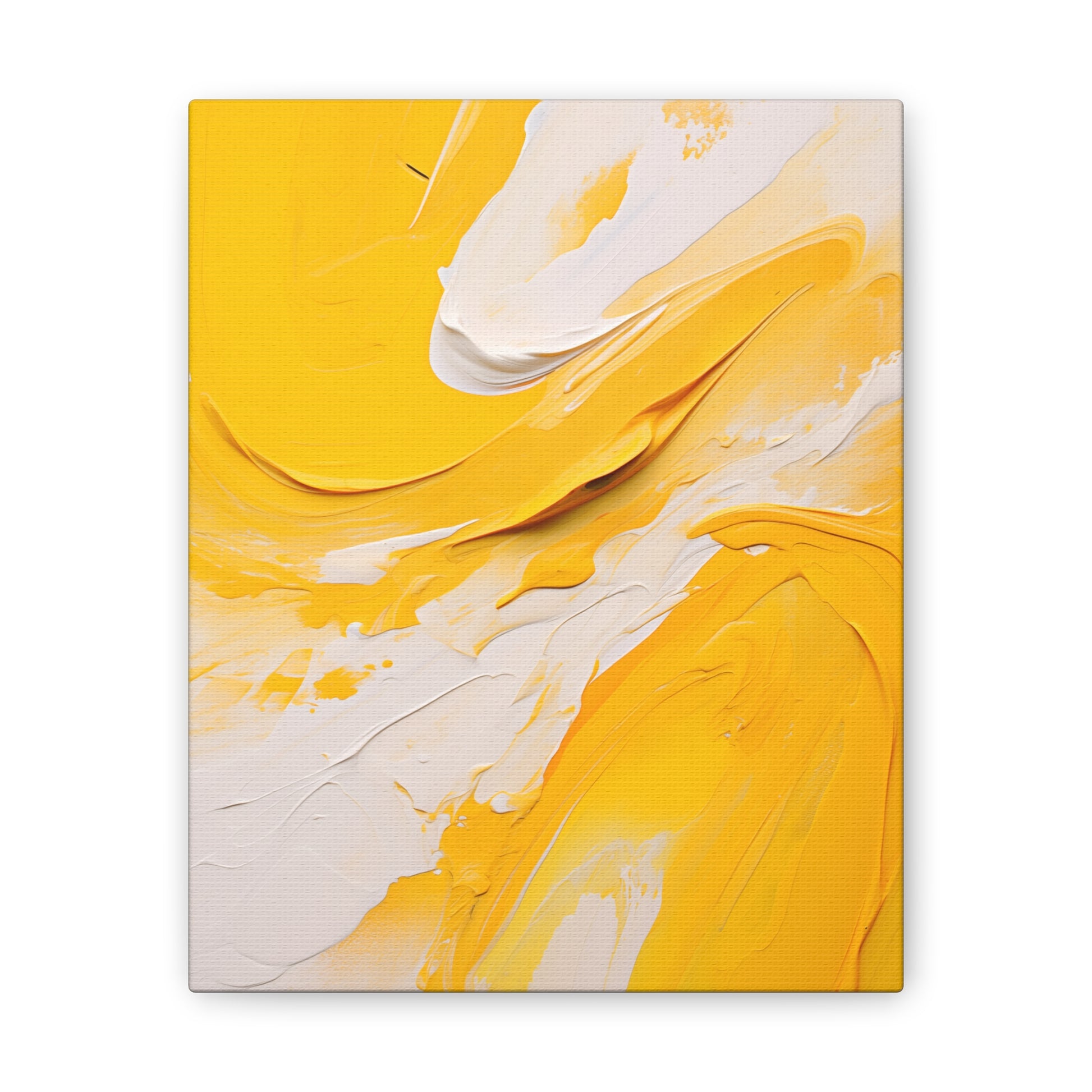 Golden Glow Wall Art – Luminous Abstract Oil Painting