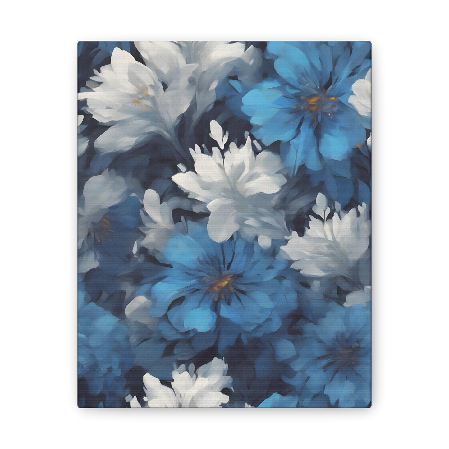 Blue and White Flower Wall Art – Elegant and Mesmerizing Floral Patterns