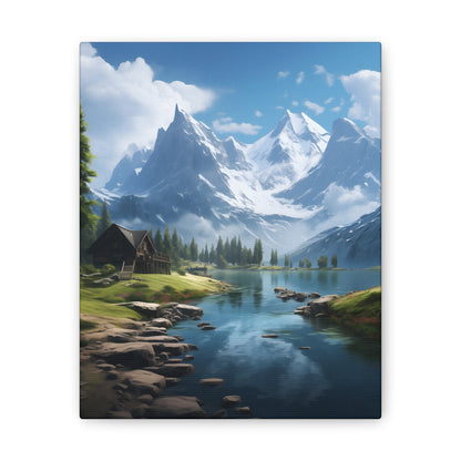 Mountain and Lake Wall Art - Captivating Nature’s Charm