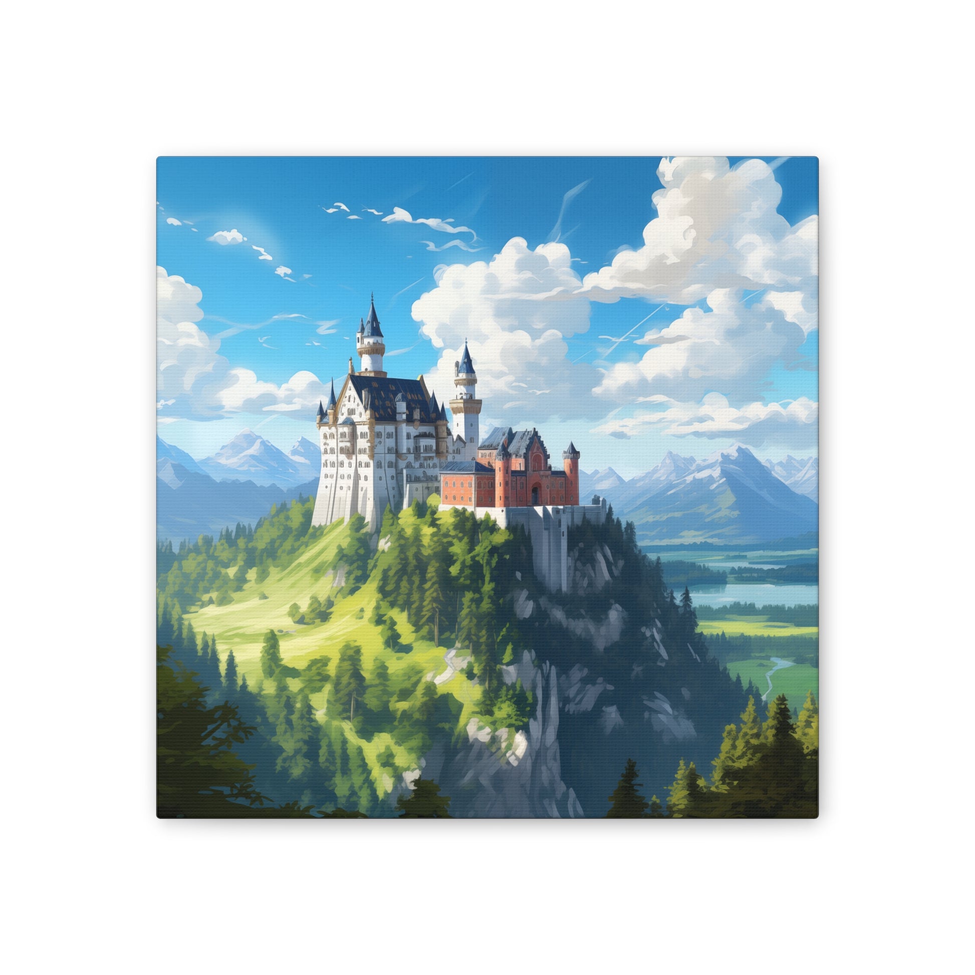 Royal Splendor - Exquisite Neuschwanstein Castle Canvas Print