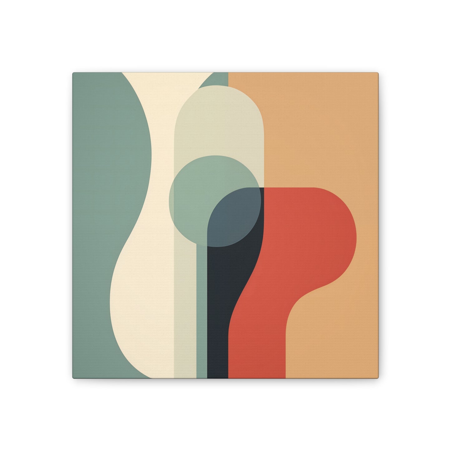 Nordic Serenity Canvas Art - Minimalist Abstract with Morandi Hues