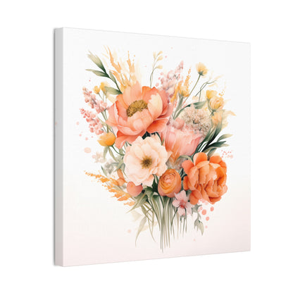 Blooming Peach Fuzz Canvas – Inspired by Pantone’s 2024 Color of the Year