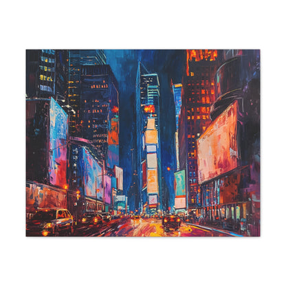 NYC Radiant Night Wall Art - Vibrant Times Square Lights