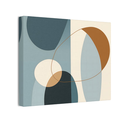 Boho Fusion Canvas Art – Vibrant Boho Meets Midcentury Modern Minimalism