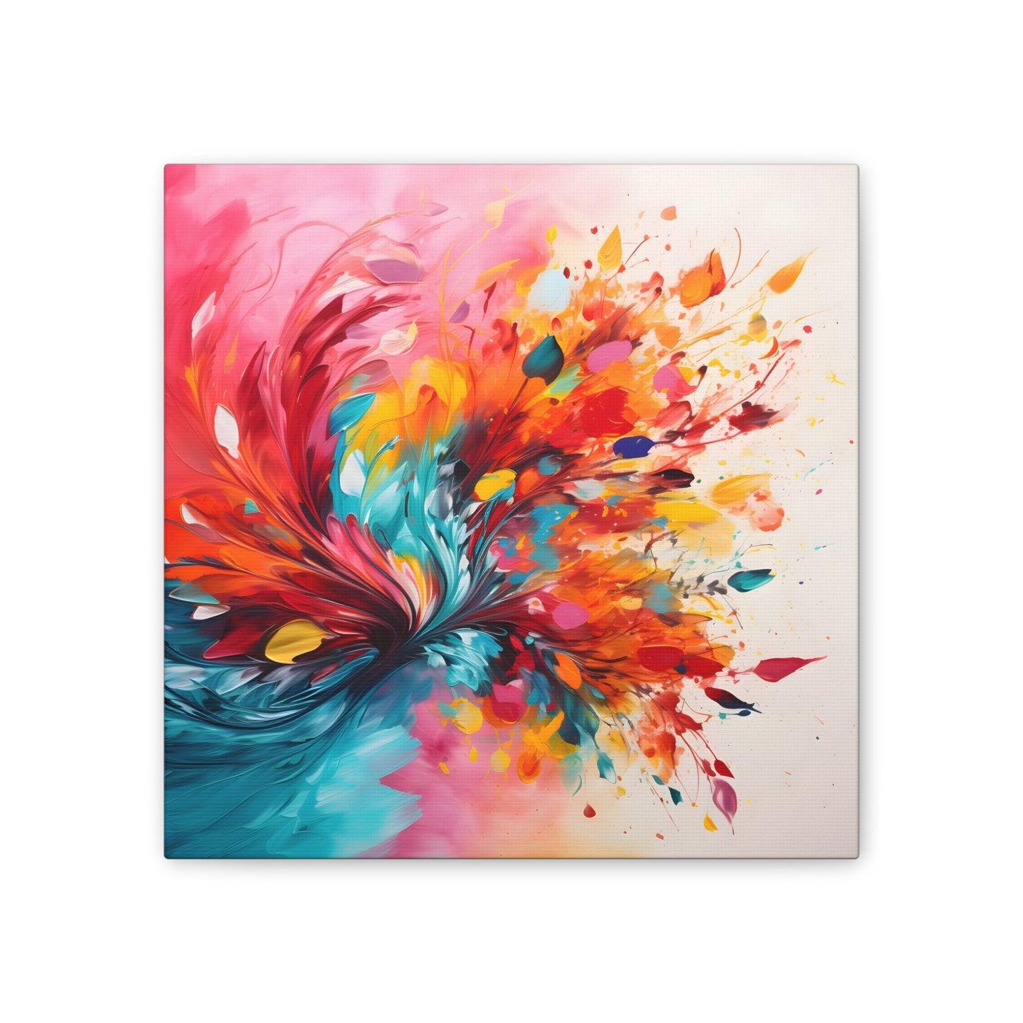 Bloom Abstract Painting – Vibrant Flower Explosion