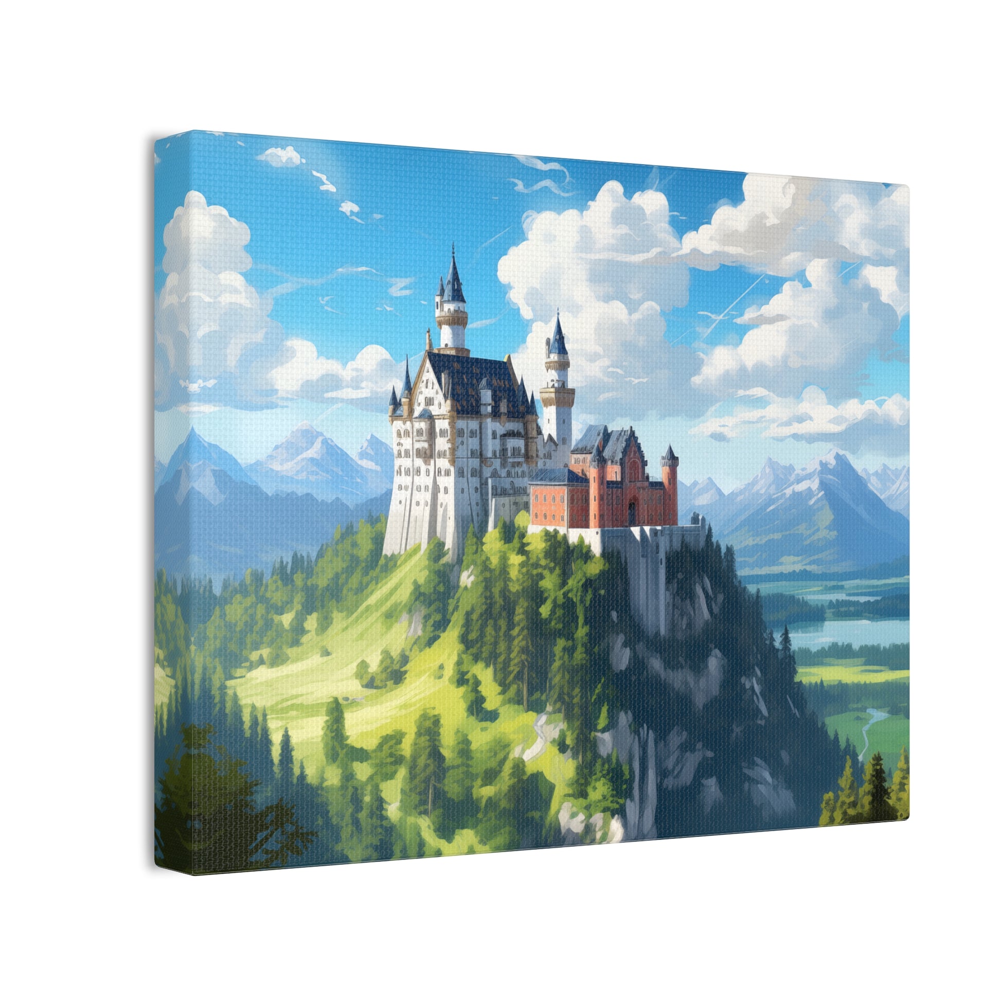 Royal Splendor - Exquisite Neuschwanstein Castle Canvas Print