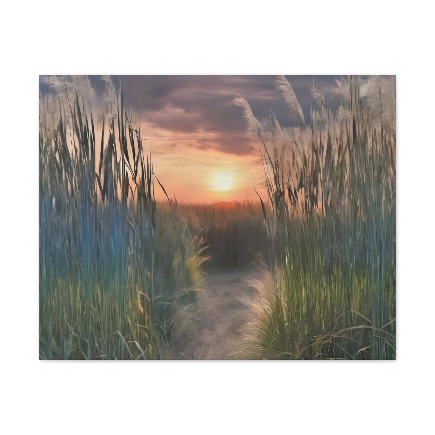 Miscanthus Wall Art - Captivating Tall Grass Landscape for Your Home