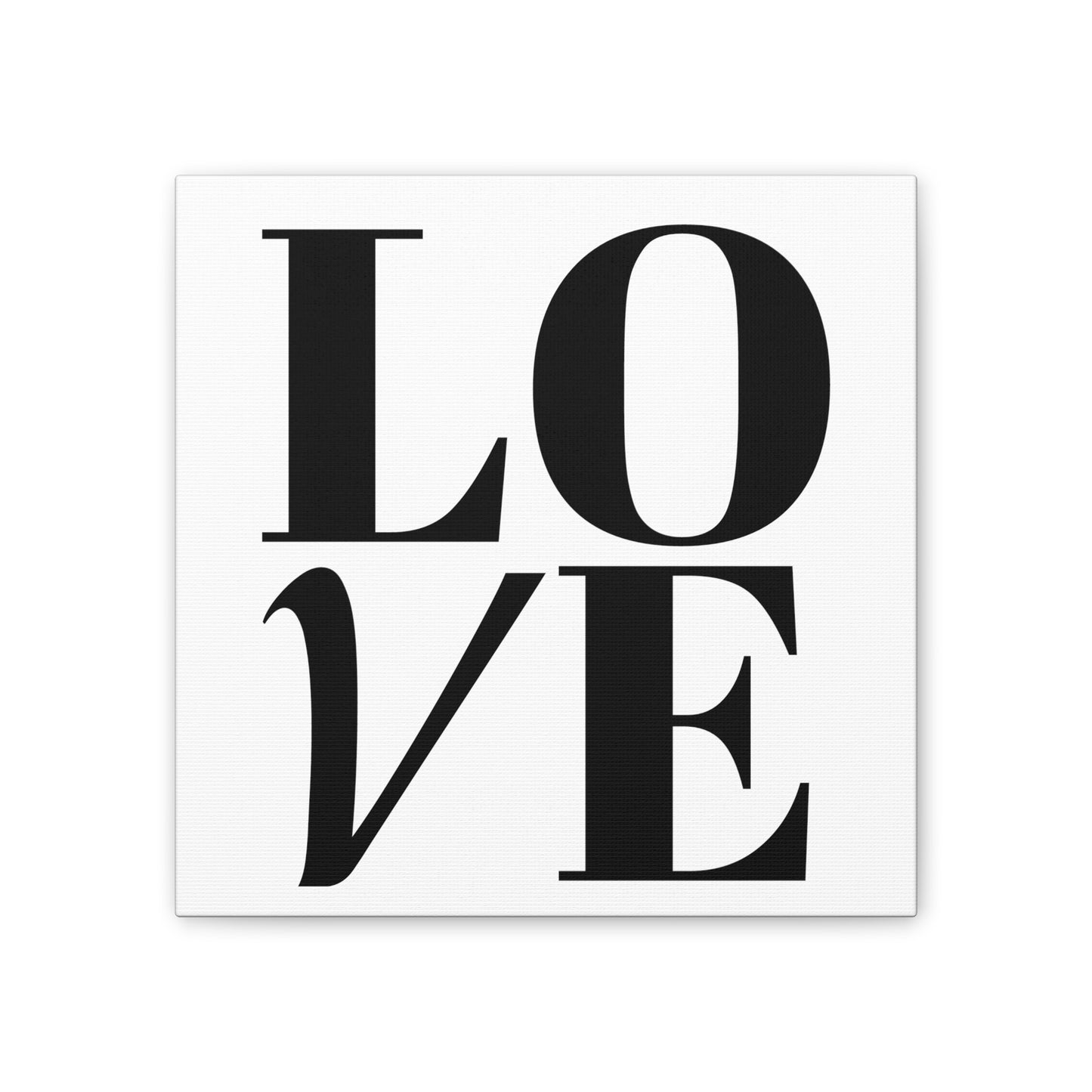 LOVE Wall Art - Minimalist Black & White Alphabet Décor