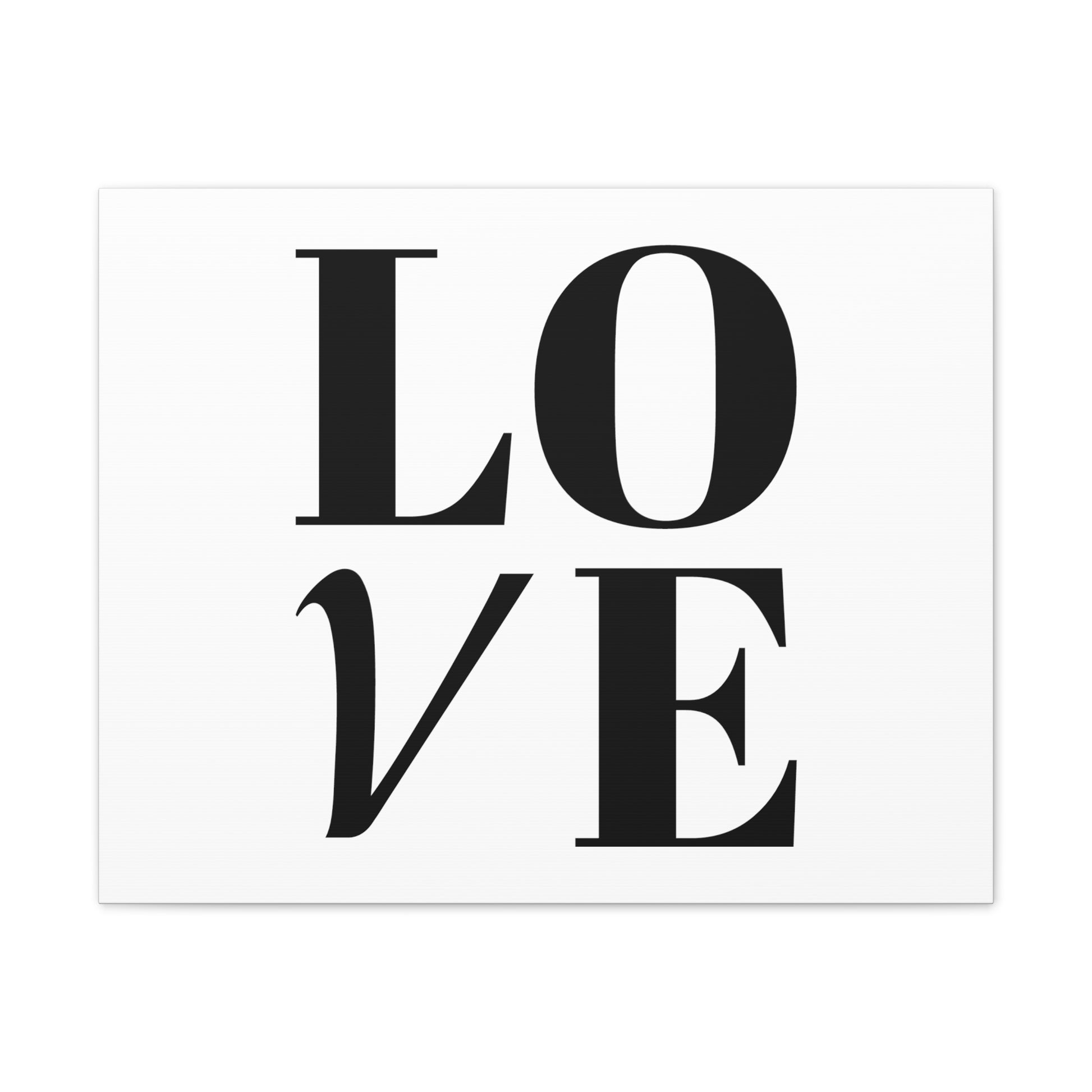 LOVE Wall Art - Minimalist Black & White Alphabet Décor