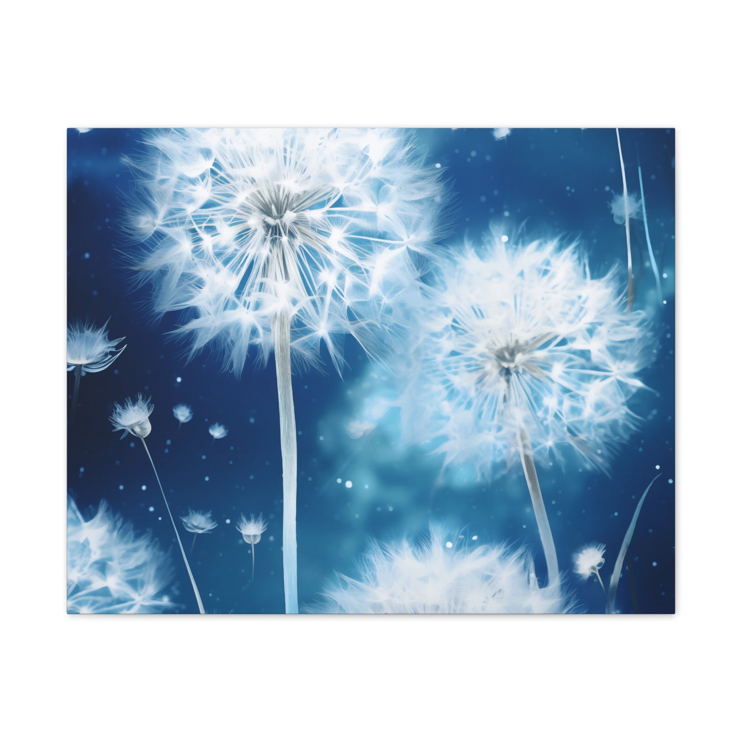 Nightscape Dandelion Wall Art - Enchanting Moonlit Beauty