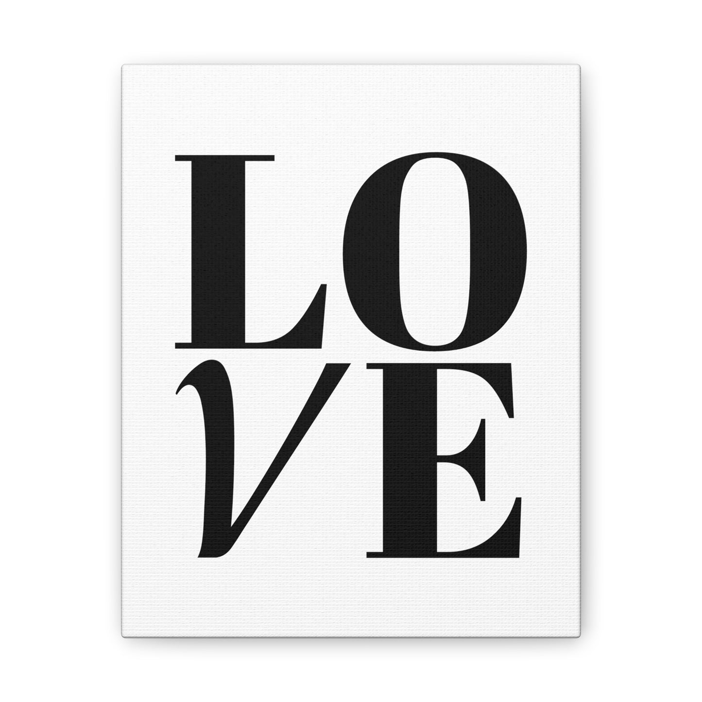 LOVE Wall Art - Minimalist Black & White Alphabet Décor