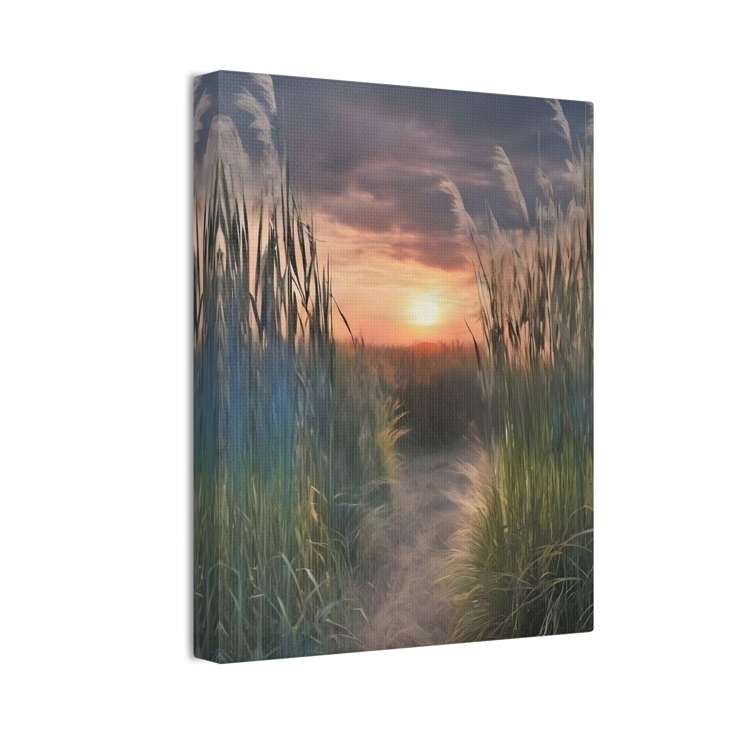 Miscanthus Wall Art - Captivating Tall Grass Landscape for Your Home