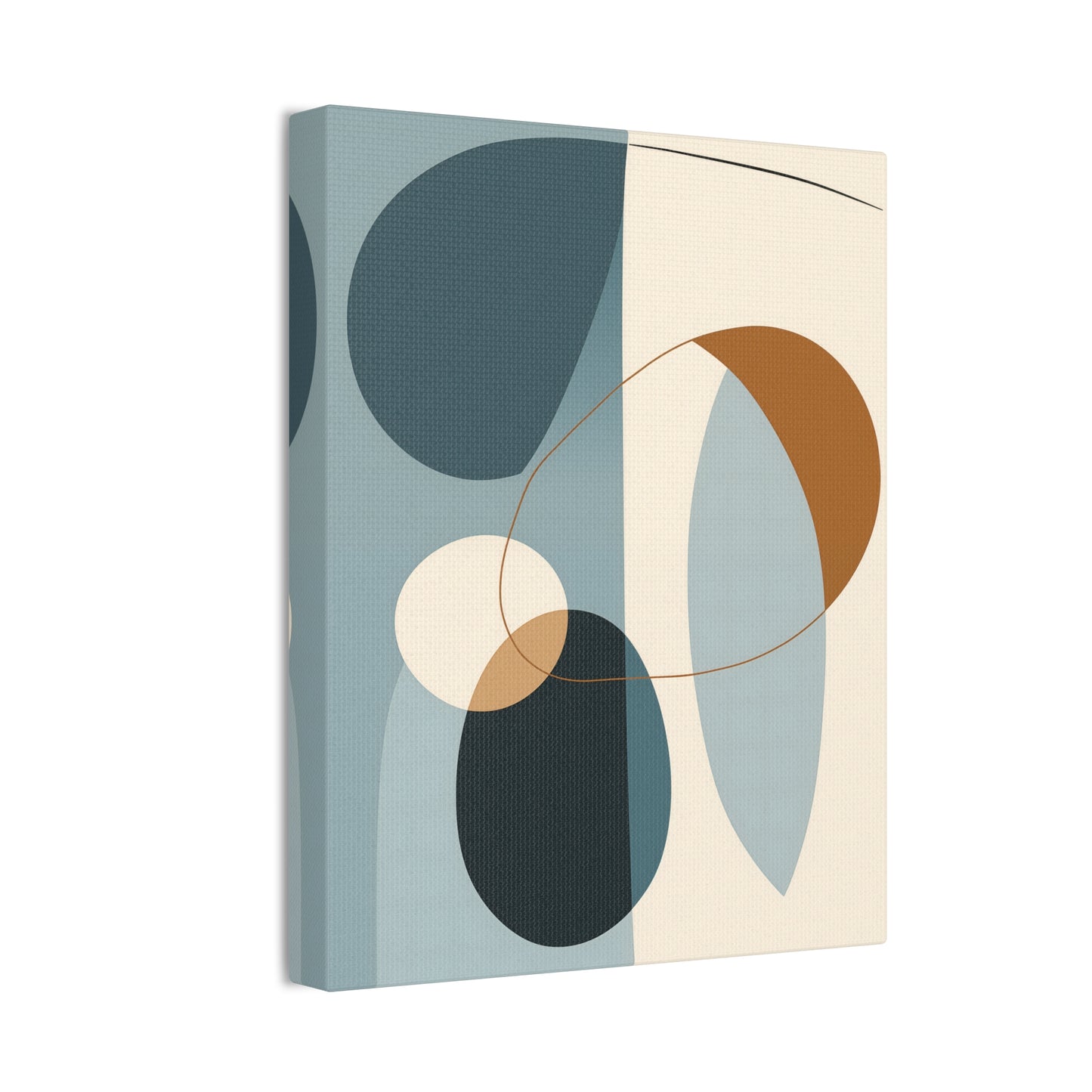 Boho Fusion Canvas Art – Vibrant Boho Meets Midcentury Modern Minimalism