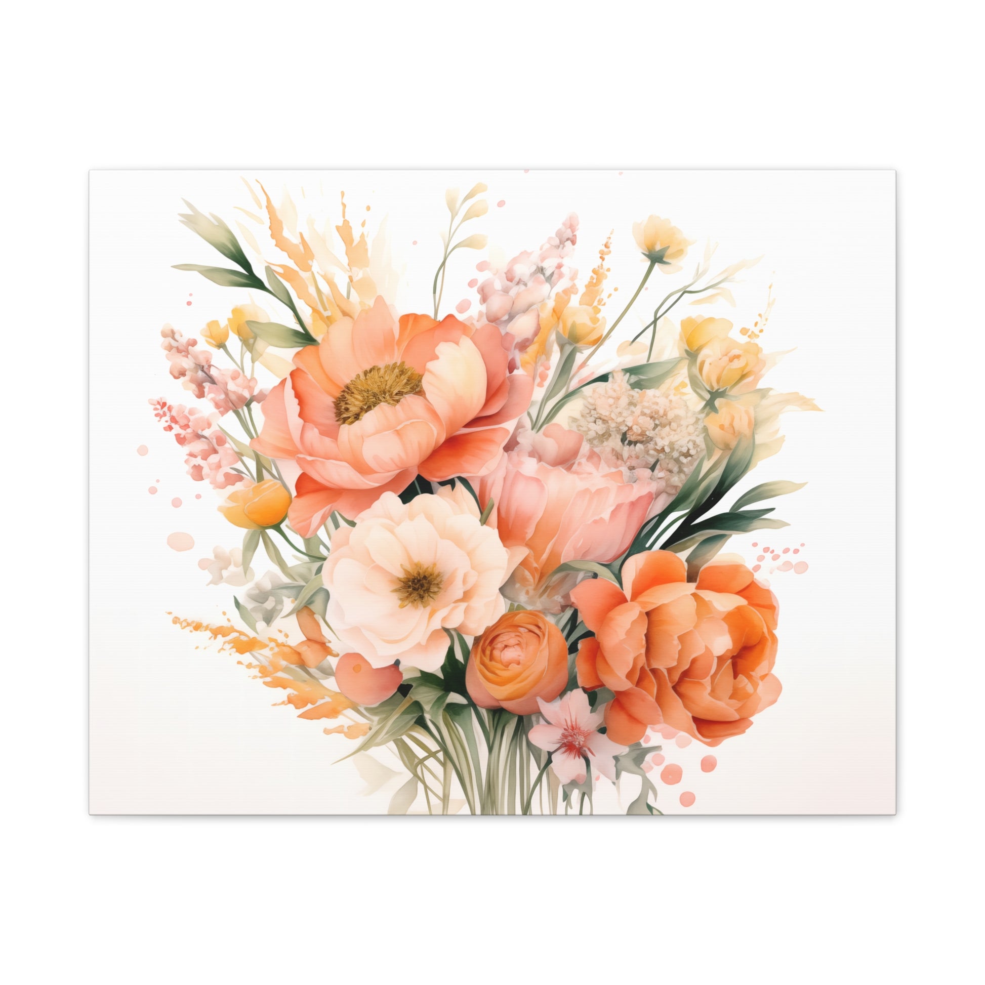 Blooming Peach Fuzz Canvas – Inspired by Pantone’s 2024 Color of the Year