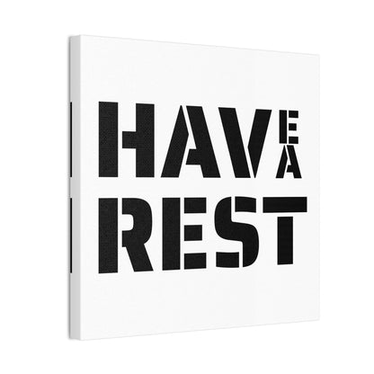 Have A Rest Wall Art | Minimalist Black and White Alphabet Design