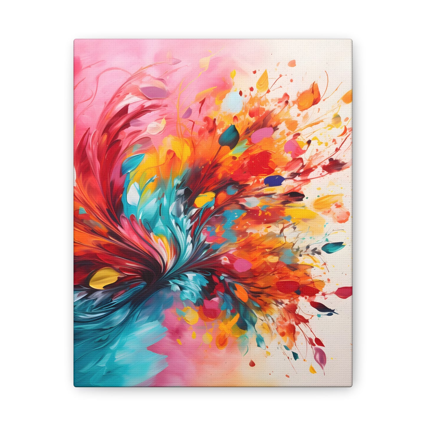 Bloom Abstract Painting – Vibrant Flower Explosion