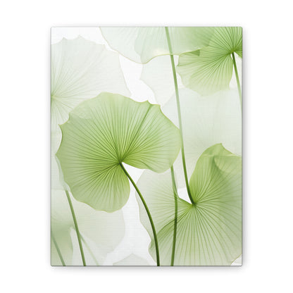 Verdant Lotus Wall Art - Captivating Green Lotus Flower Design