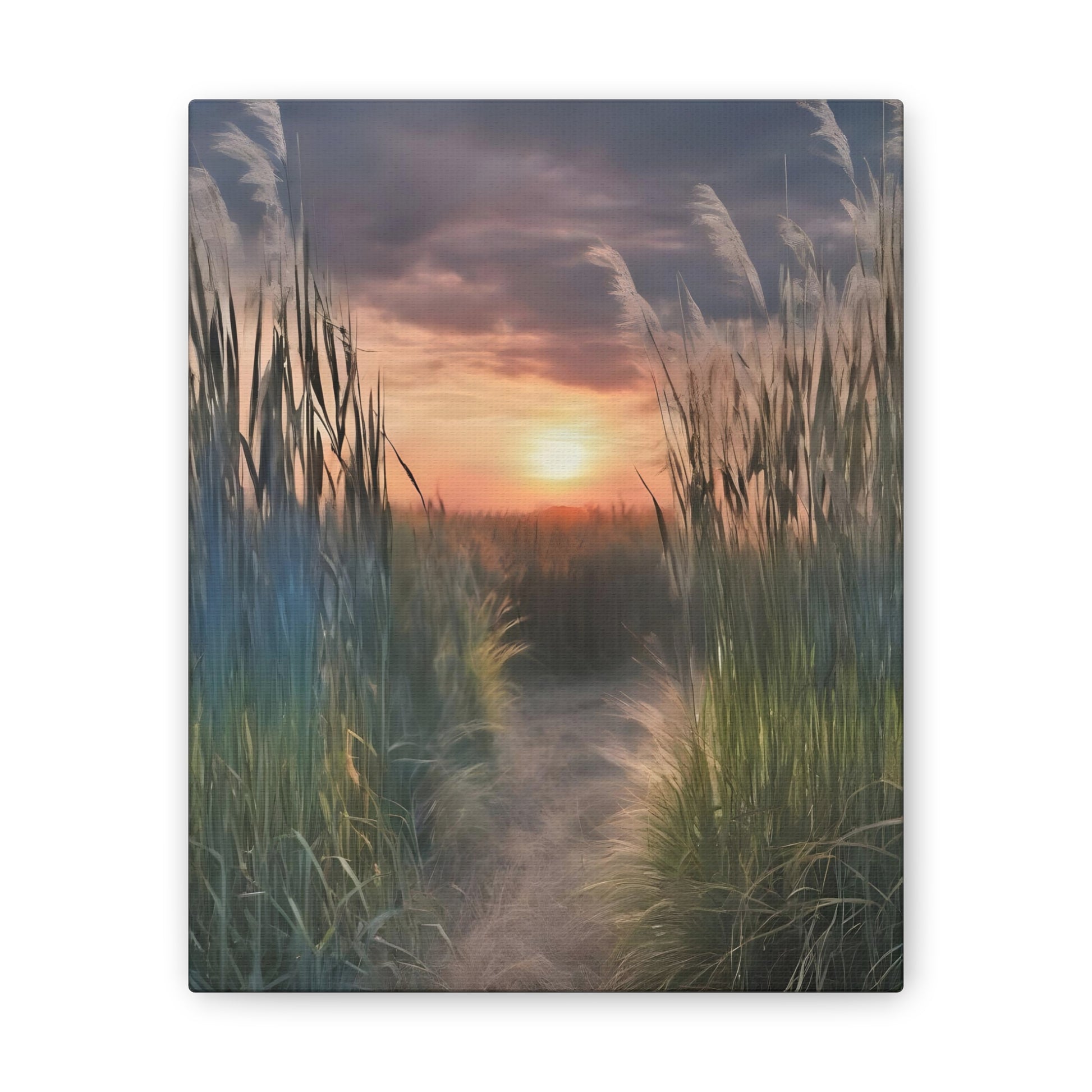 Miscanthus Wall Art - Captivating Tall Grass Landscape for Your Home