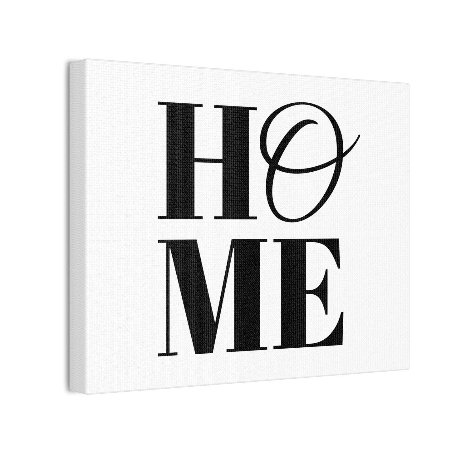 HOME Written Print Wall Art | Minimalist Black and White Alphabet 