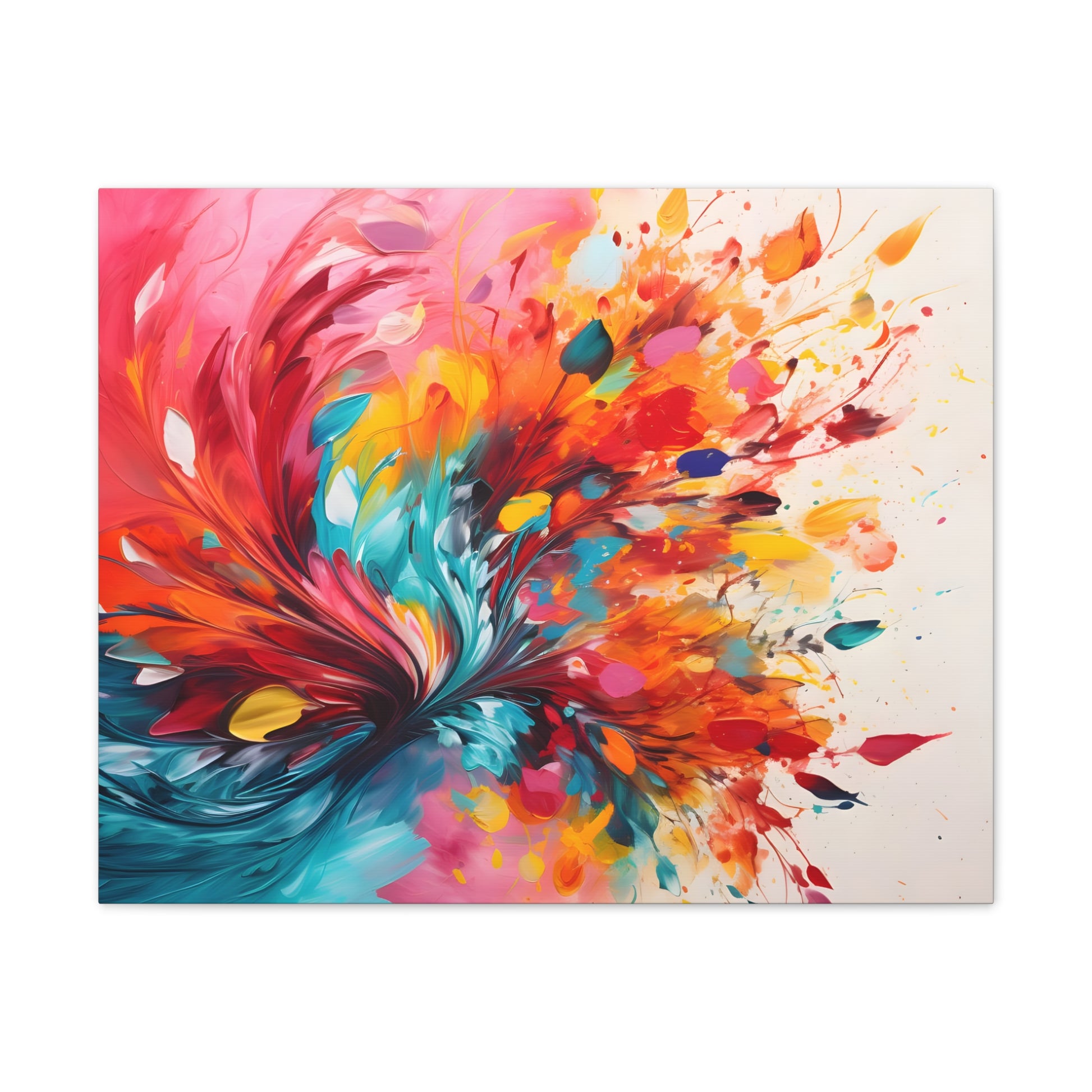 Bloom Abstract Painting – Vibrant Flower Explosion