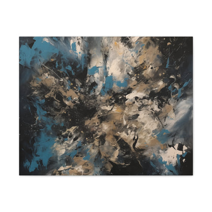 Mystic Melodies Wall Art - Expressive Abstract Oil Painting