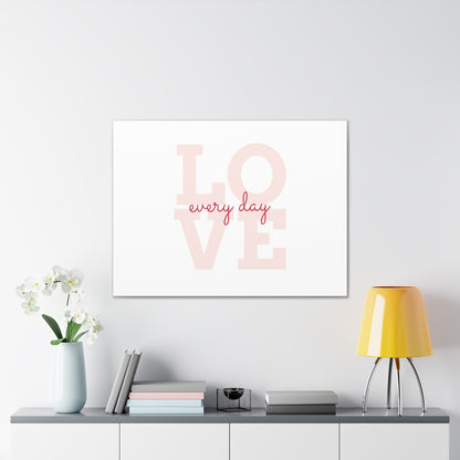 Love Every Day Wall Art - Simple Alphabet Design for a Charming Home