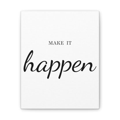 Make It Happen Wall Art - Bold Black & White Alphabet Décor