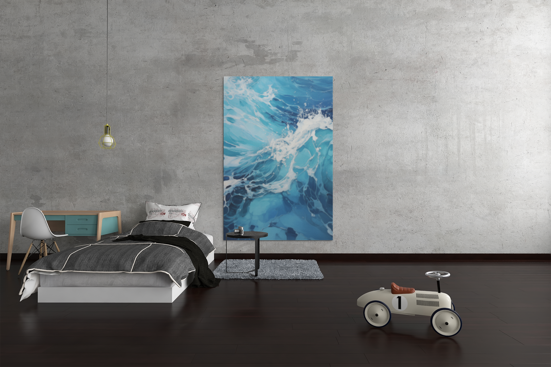 Aerial Azure Canvas Print – Stunning Wall Art for Modern Spaces