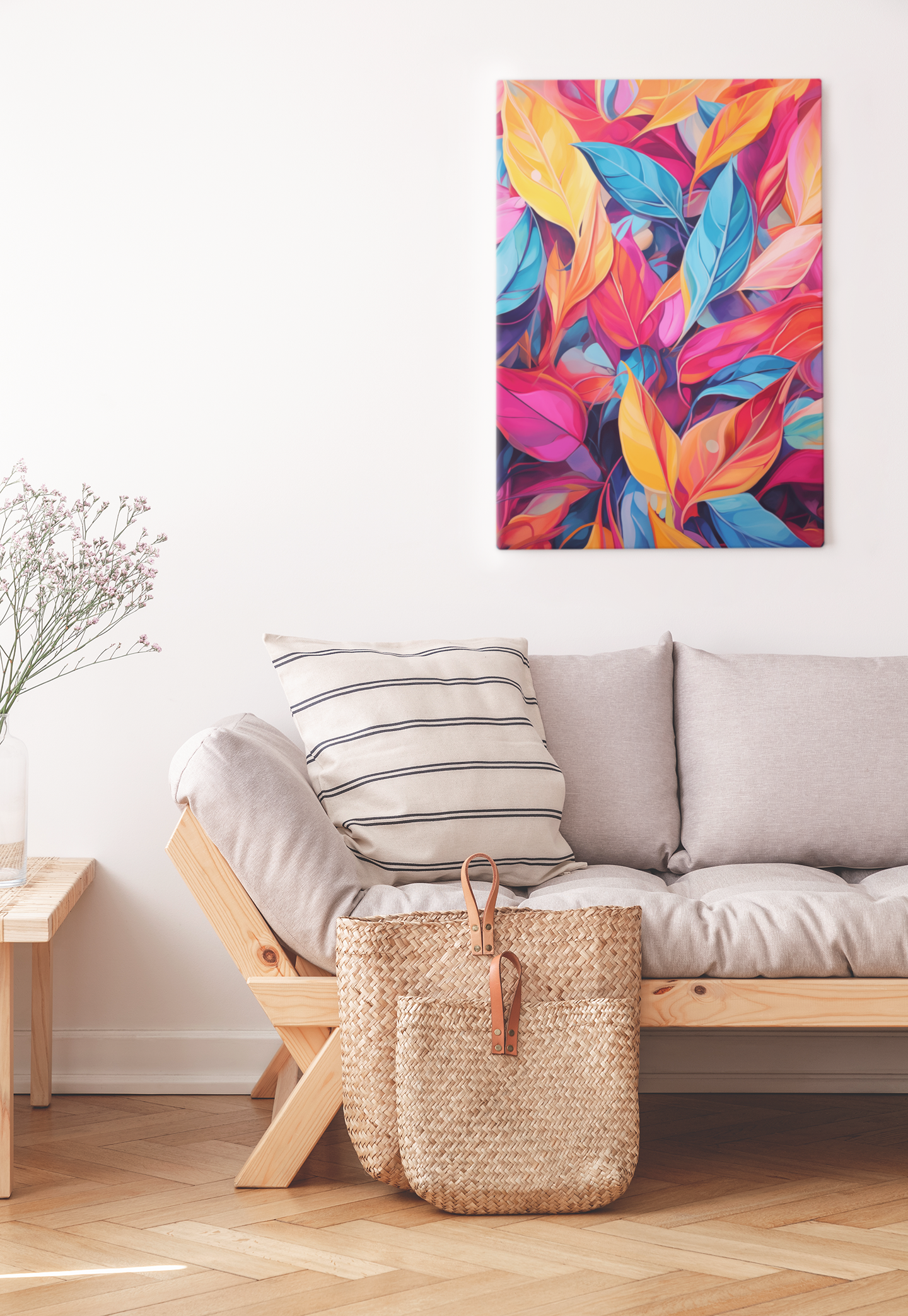 Autumn Kaleidoscope Canvas Print – A Vibrant Display of Fall Leaves