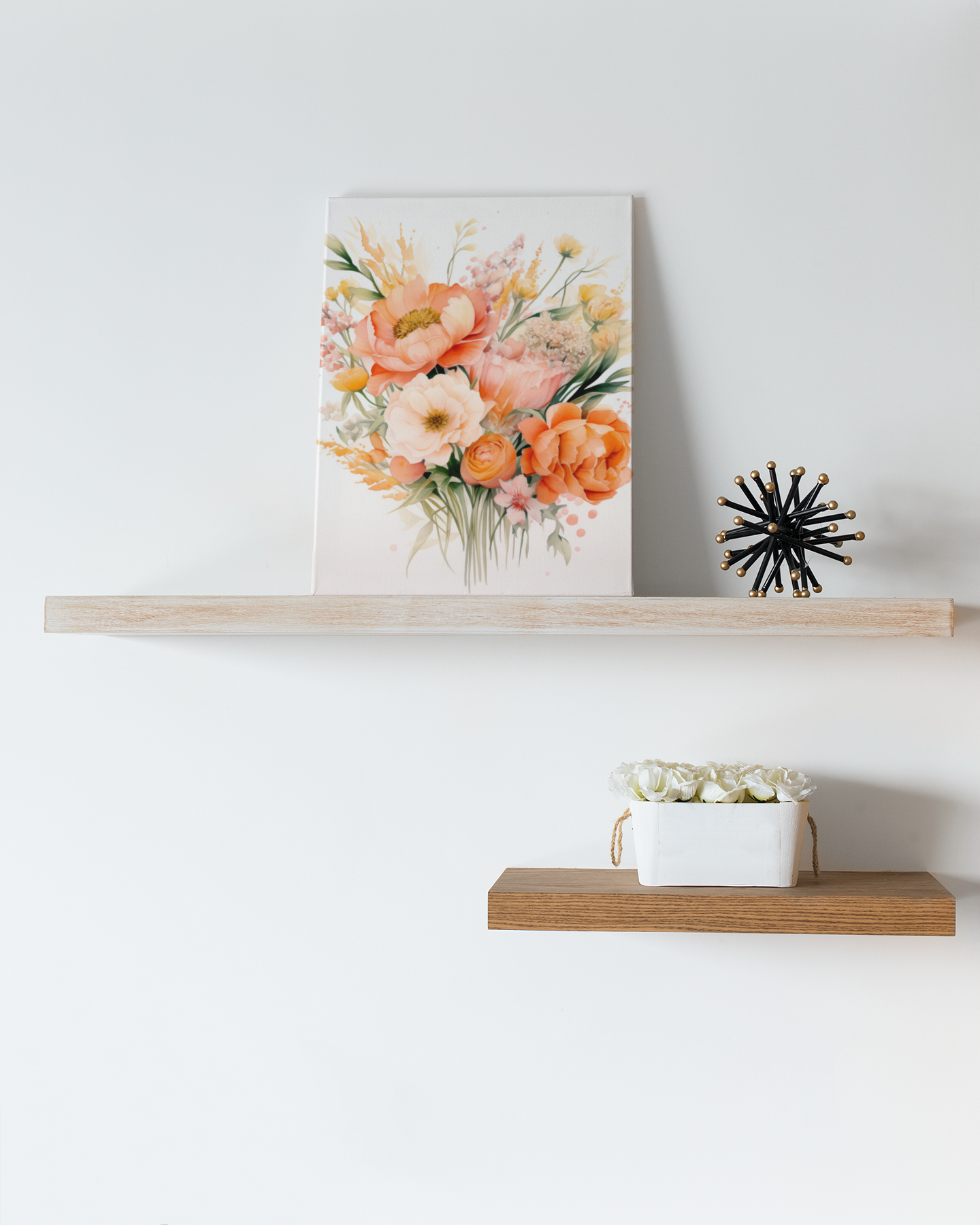 Blooming Peach Fuzz Canvas – Inspired by Pantone’s 2024 Color of the Year