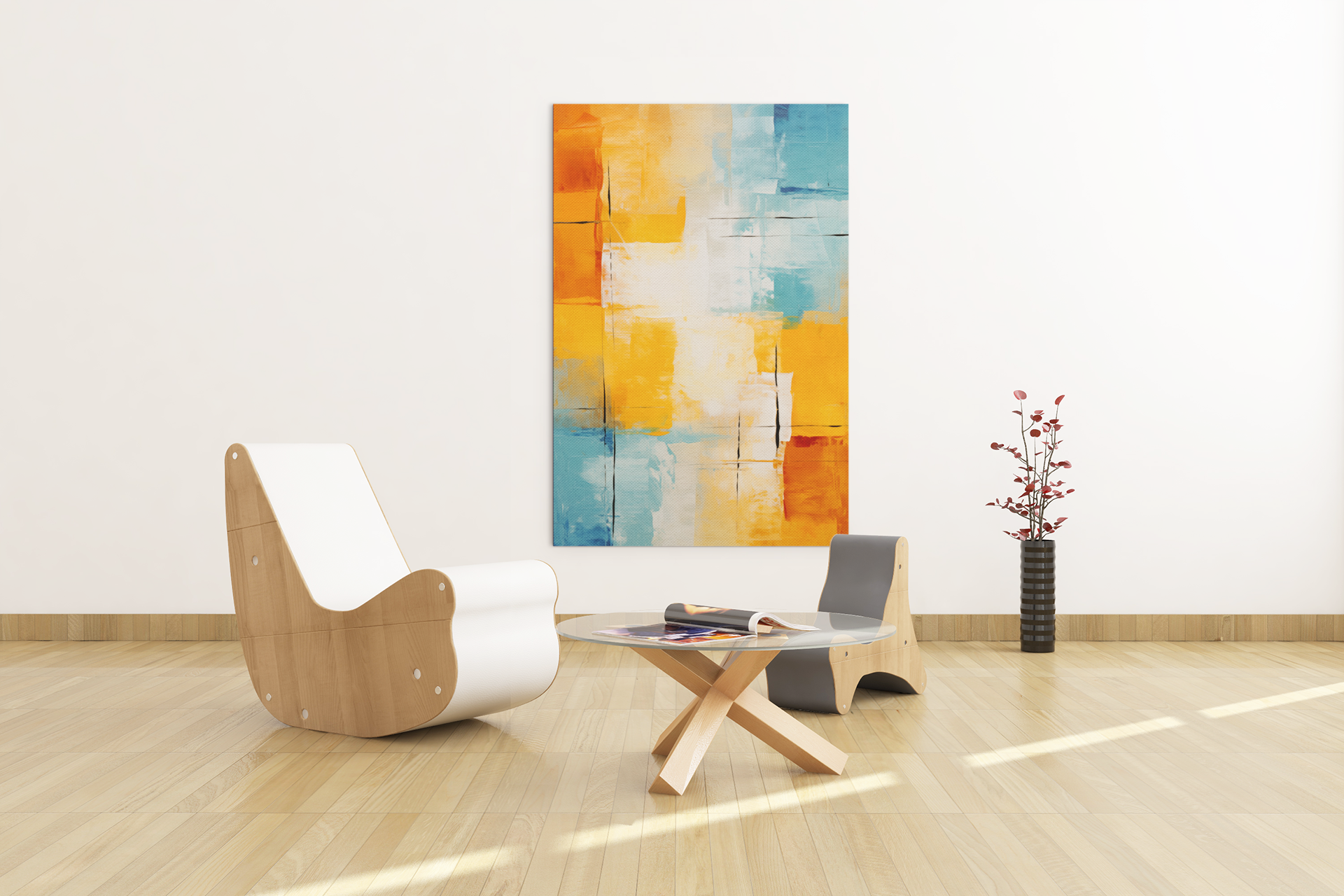 Color Symphony Canvas Art – Vibrant Abstract Painting 