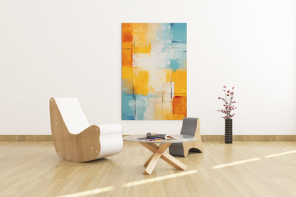 Color Symphony Canvas Art – Vibrant Abstract Painting 