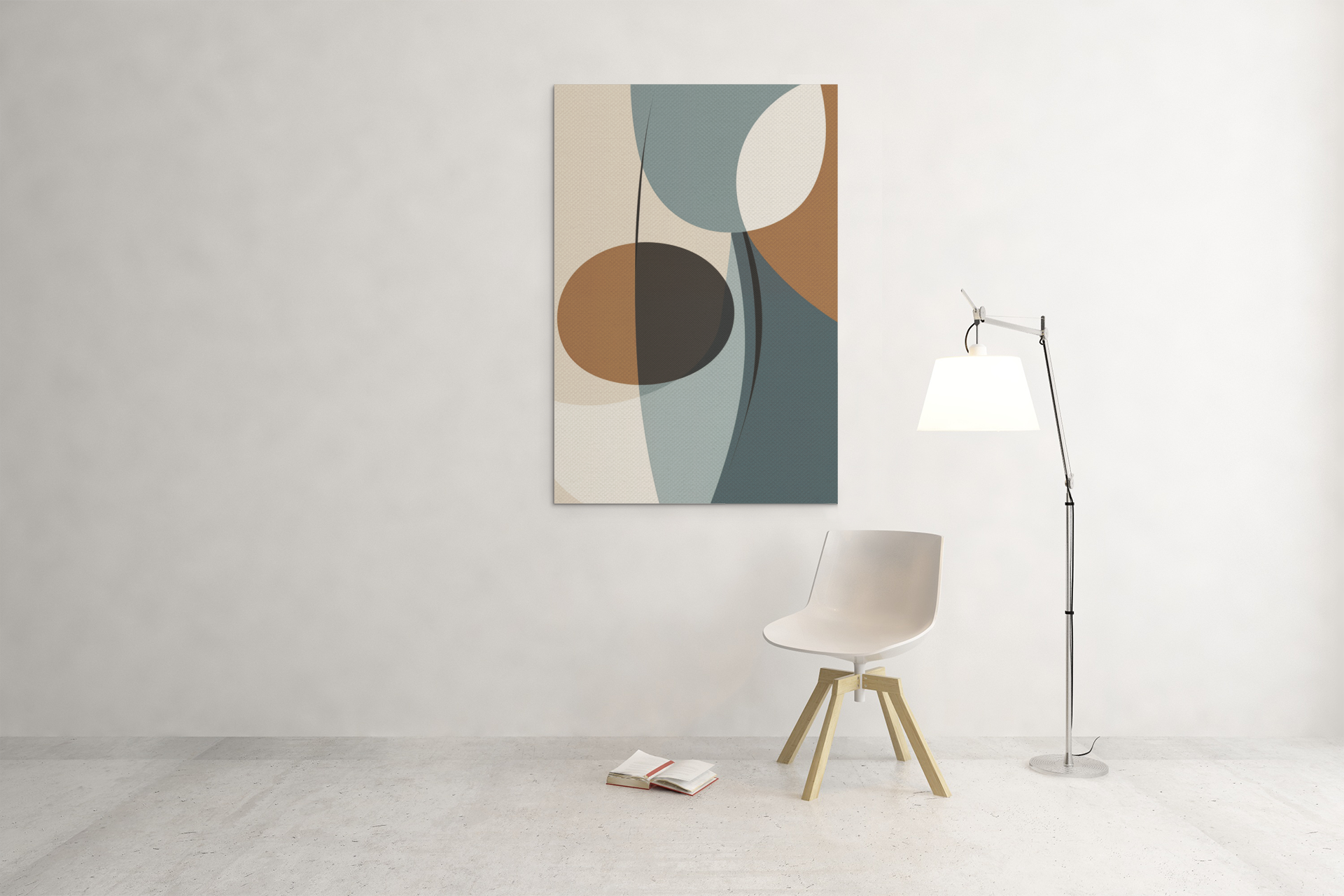 Midcentury Bohemian Wall Art - Vibrant Colors & Clean Lines