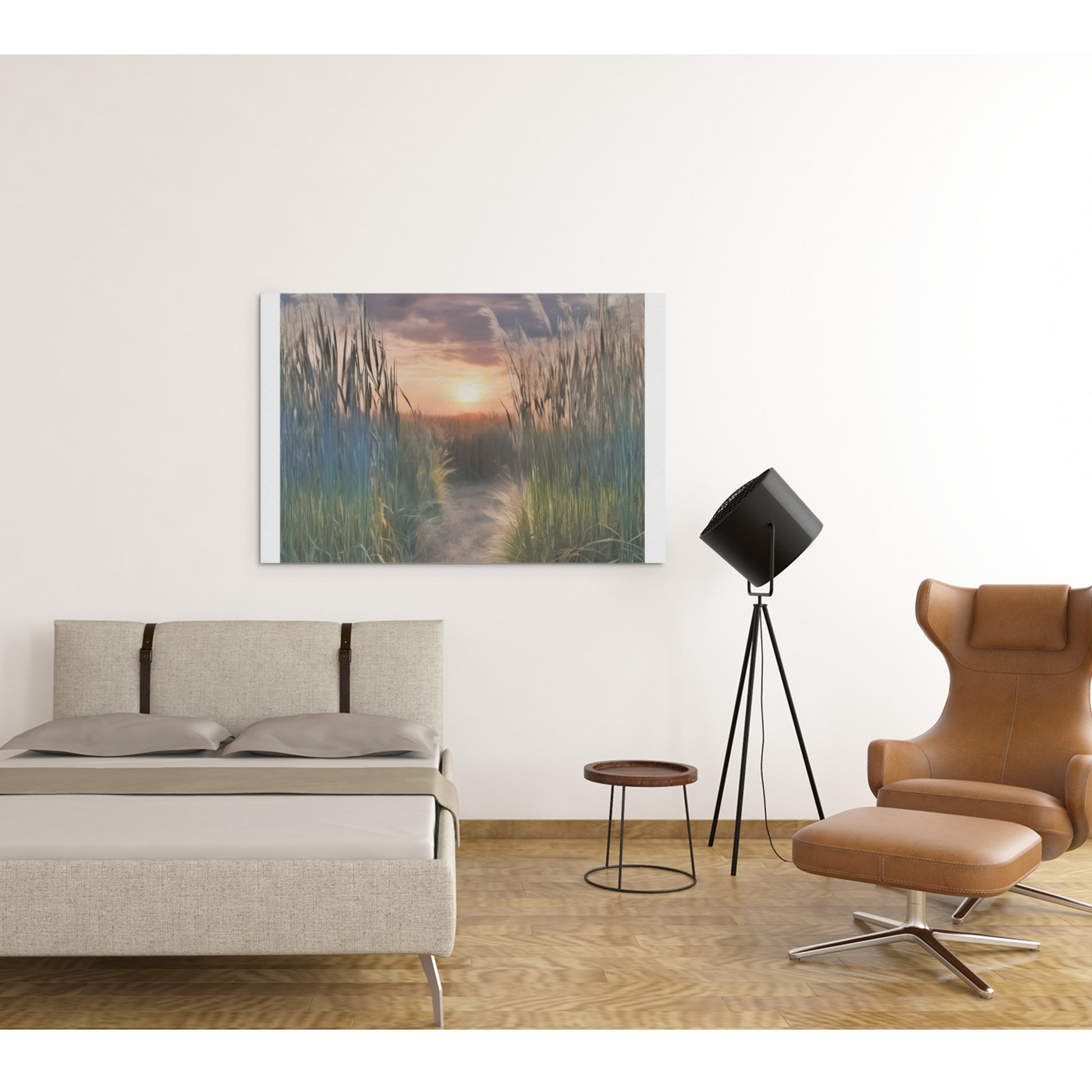 Miscanthus Wall Art - Captivating Tall Grass Landscape for Your Home