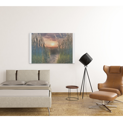 Miscanthus Wall Art - Captivating Tall Grass Landscape for Your Home